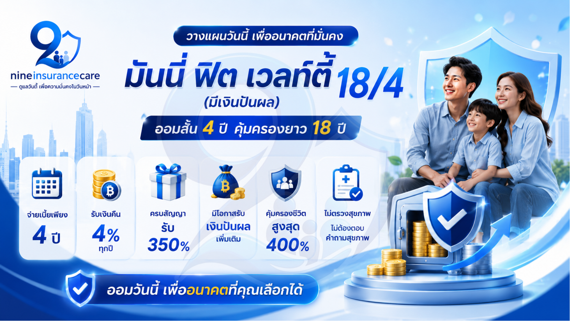 มันนี่ ฟิต เวลท์ตี้ 18/4(มีเงินปันผล)