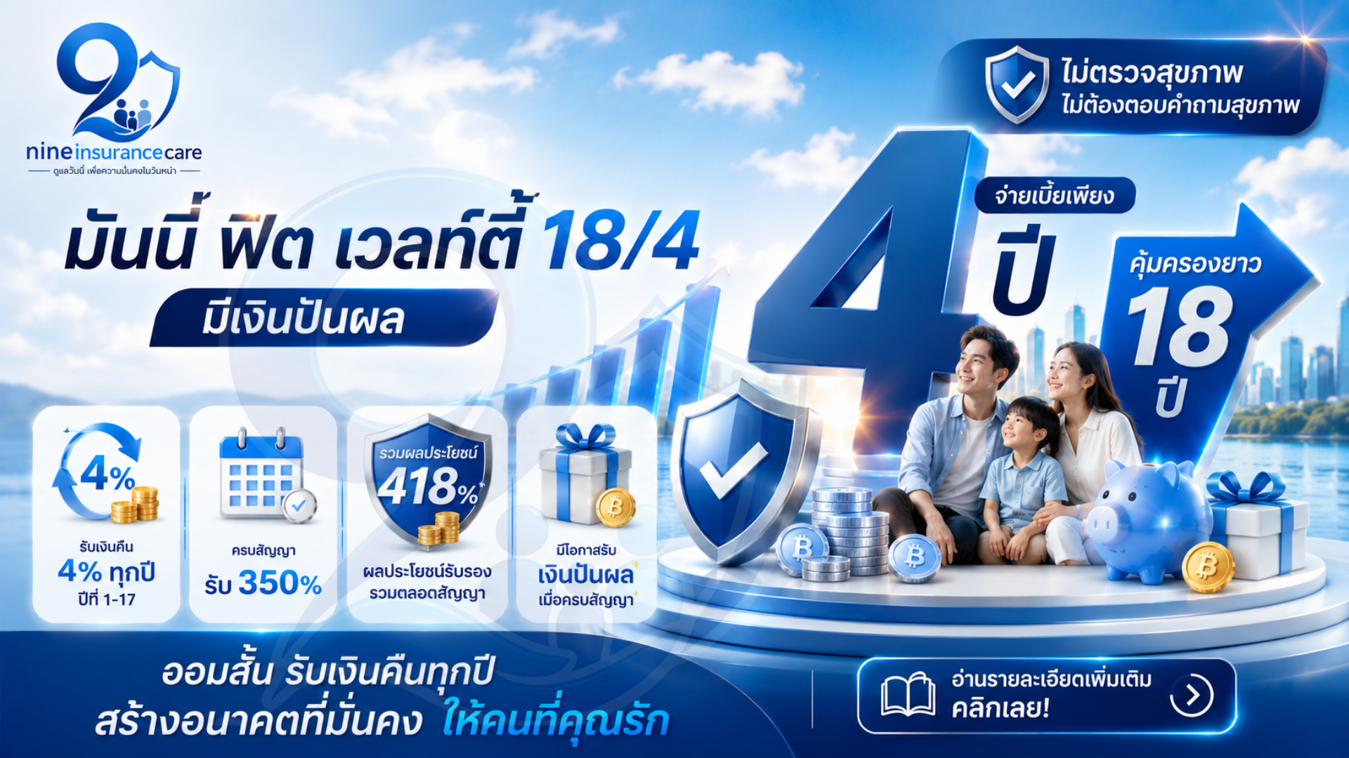 จ่าย 4 ปี…วางแผนการเงินยาว 18 ปี